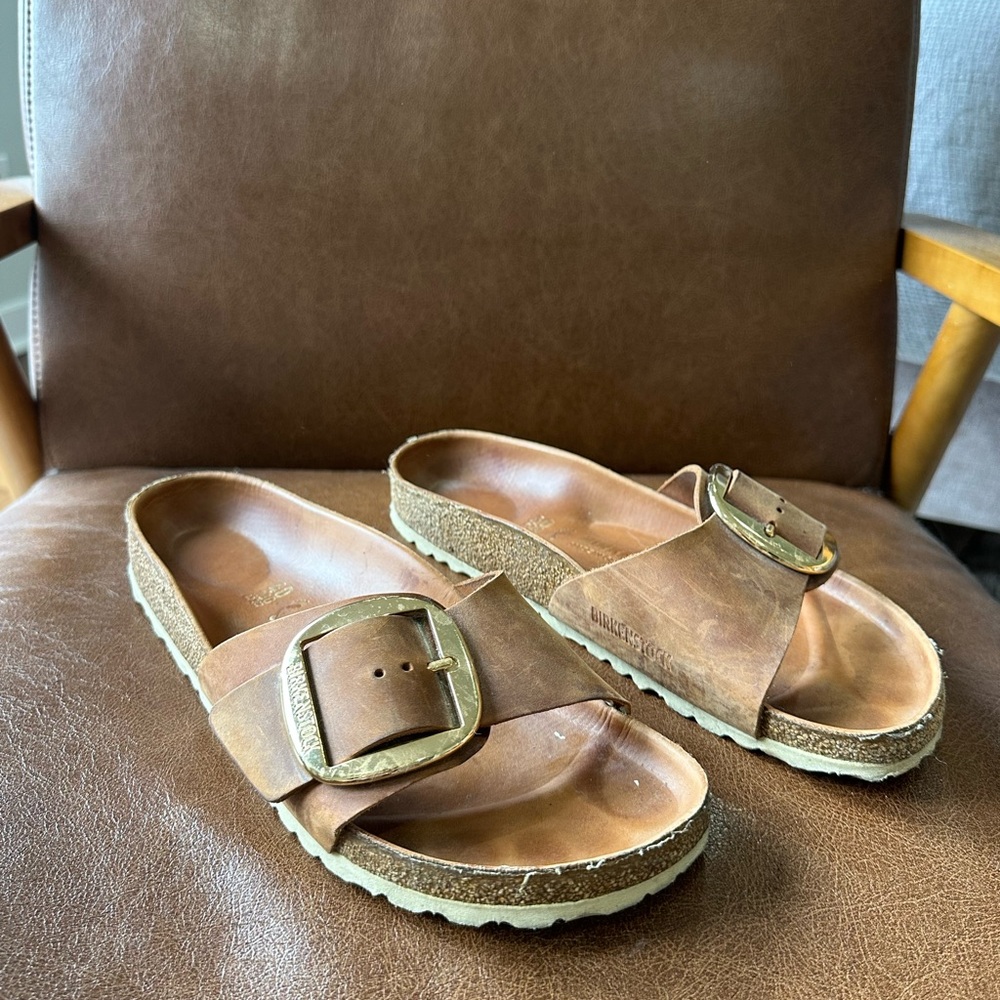 Birkenstock Brown Leather Sandals